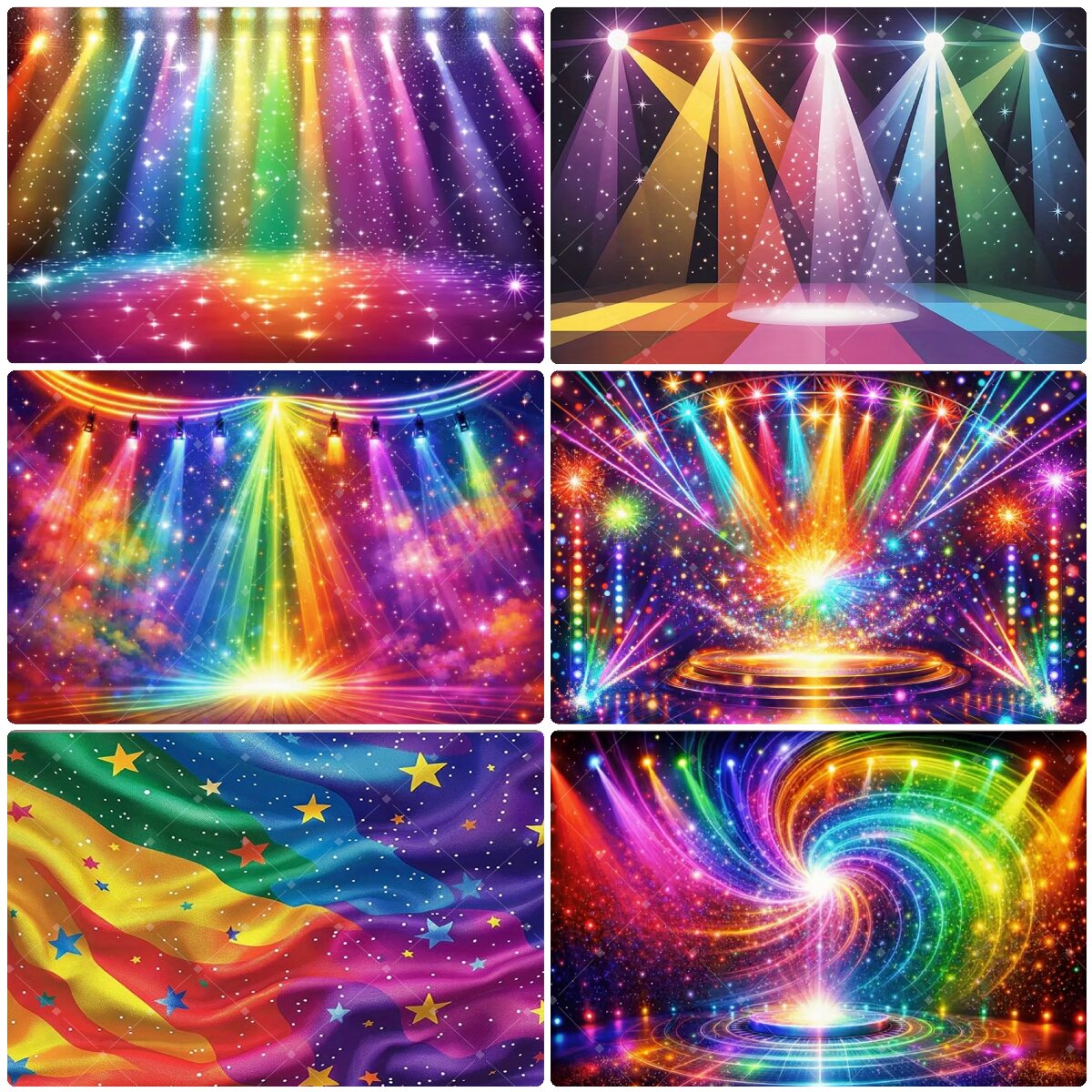 Photography Lighting Background - Красочный радужный фон для сцены с