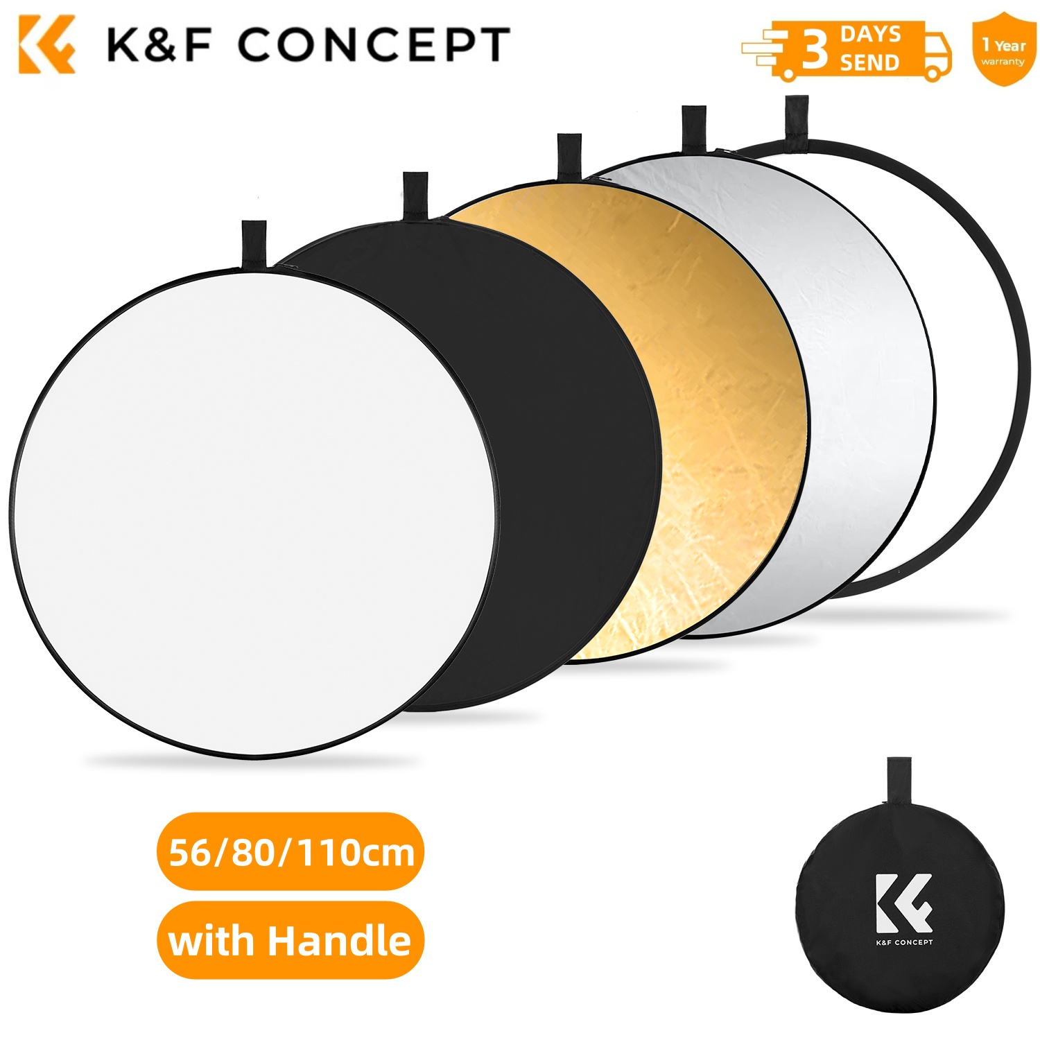 Photography Lighting Handheld - K&F CONCEPT 56/80/110 см 5-в-1 Аксессуар