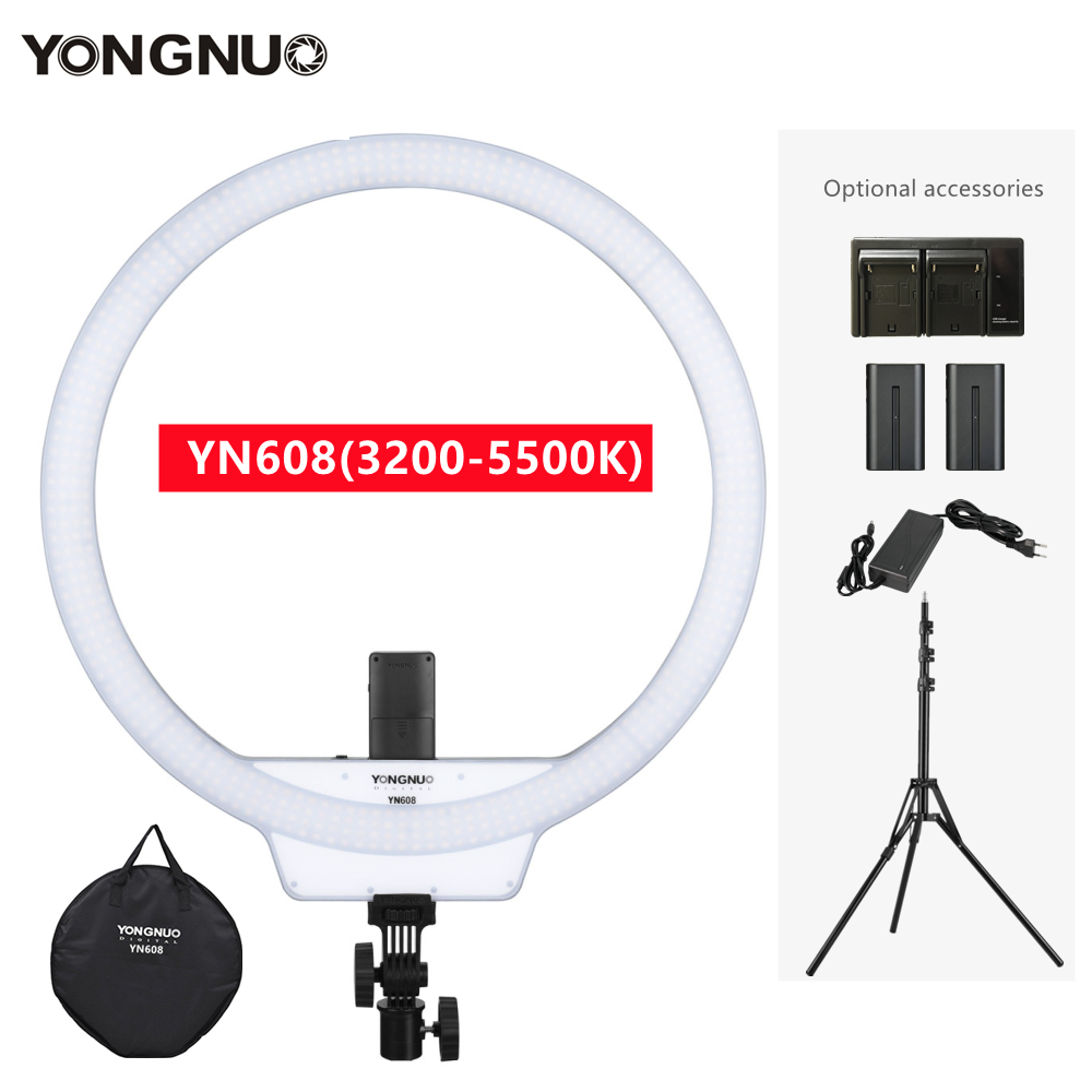 Photography Lighting Options - YONGNUO YN608 Студийное кольцо Светодиодные заполняющие