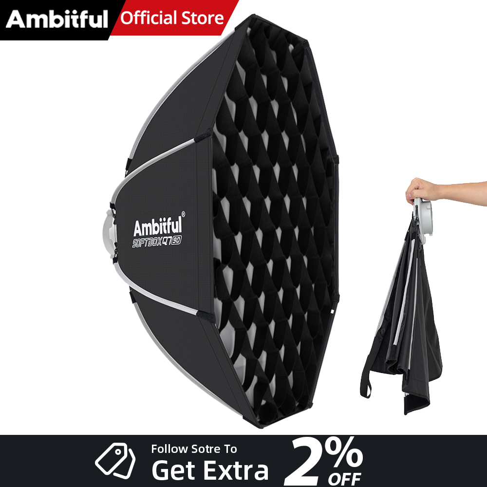 Photography Lighting Set Up - AMBITFUL Q7II 55/65/90 см Октагональный софтбокс
