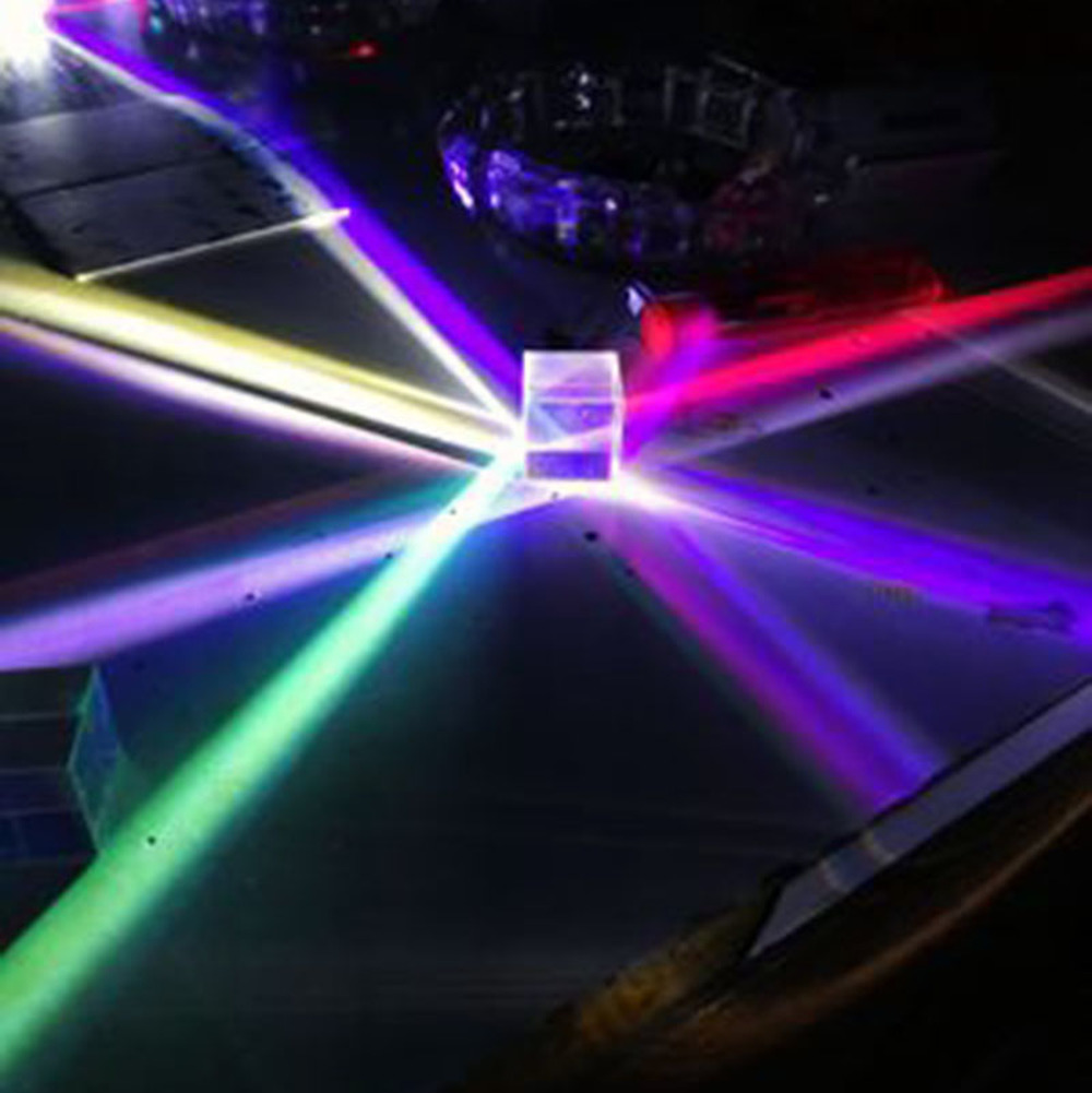 Lighting Glass Photography - Стеклянный куб 23 мм, дихроичная призма,