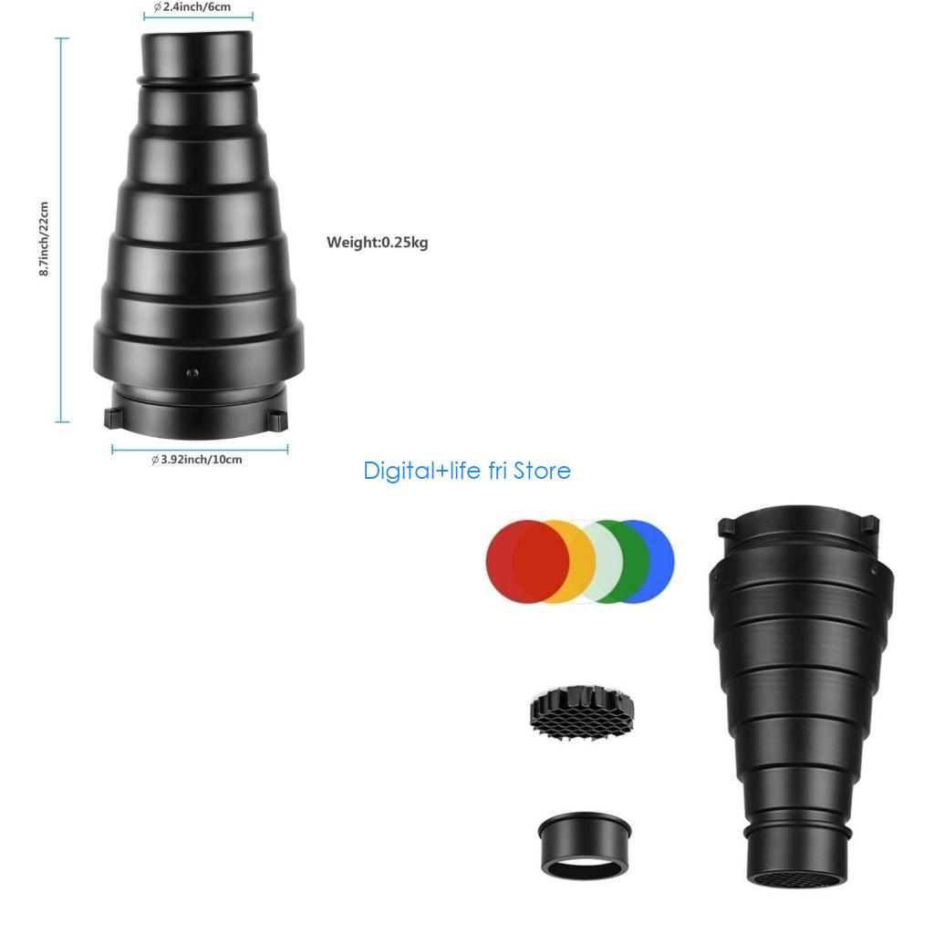 Photography Lighting Modifiers - E06D Комплект металлической насадки для фотографии