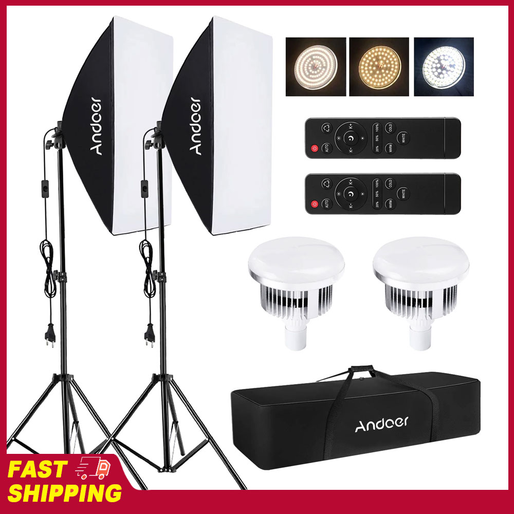 Photography Lighting Set Up - Набор осветительных приборов Andoer для студийной