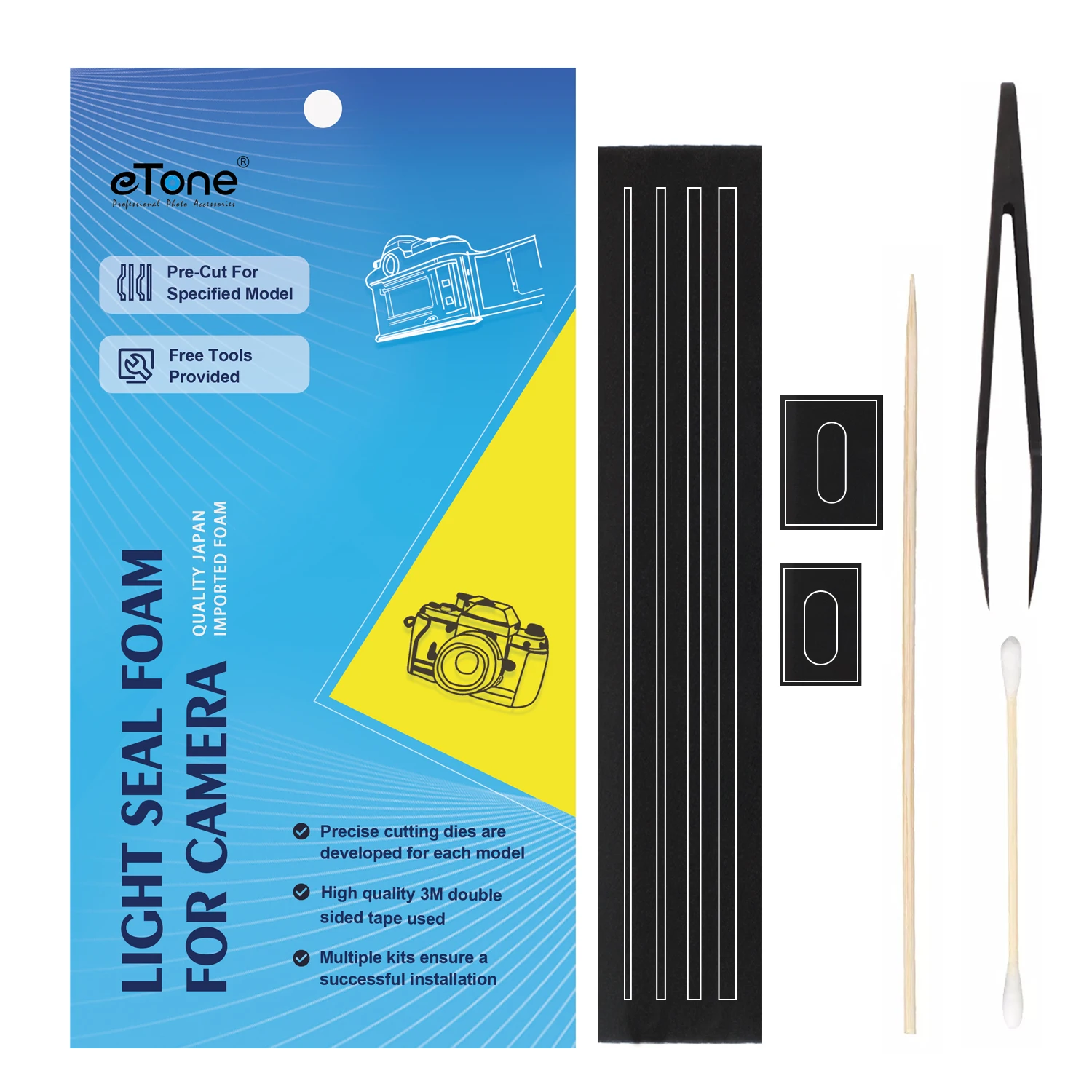 Vintage Photography Lighting - Предварительно вырезанная пенопластовая прокладка eTone (1,5/2/3/4