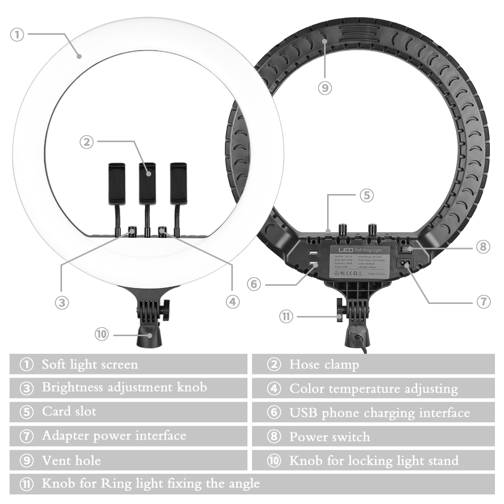 Кольцевой светильник SH, 18-дю – обзор и цена Photography Lighting Set Up