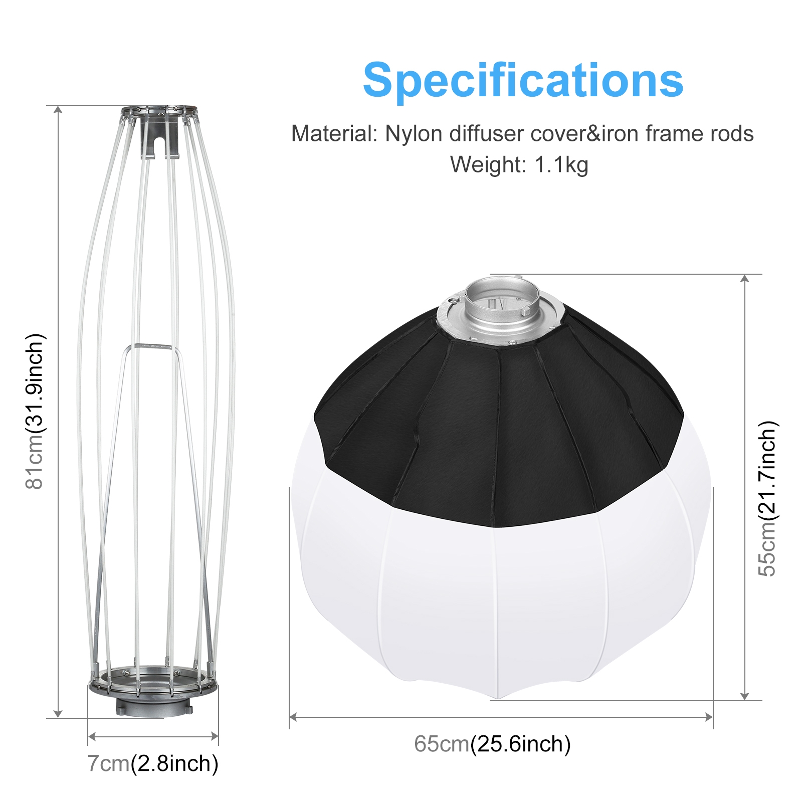 Складной фонарь-софтбокс, 65 с – обзор и цена Photography Lighting Mount
