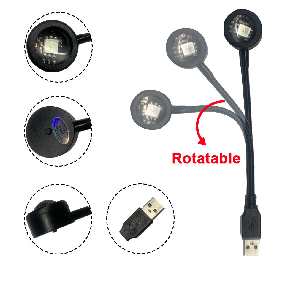 Красочная градиентная USB-ламп – обзор и цена Photography Lighting Background