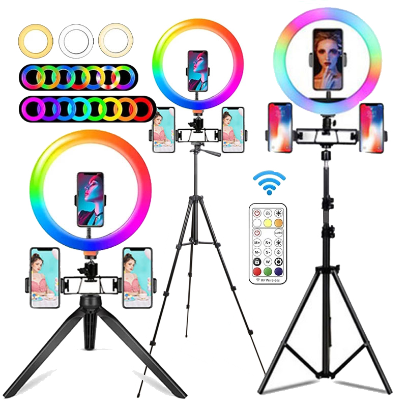 10-дюймовая RGB-кольцевая ламп – обзор и цена Photography Lighting Set Up